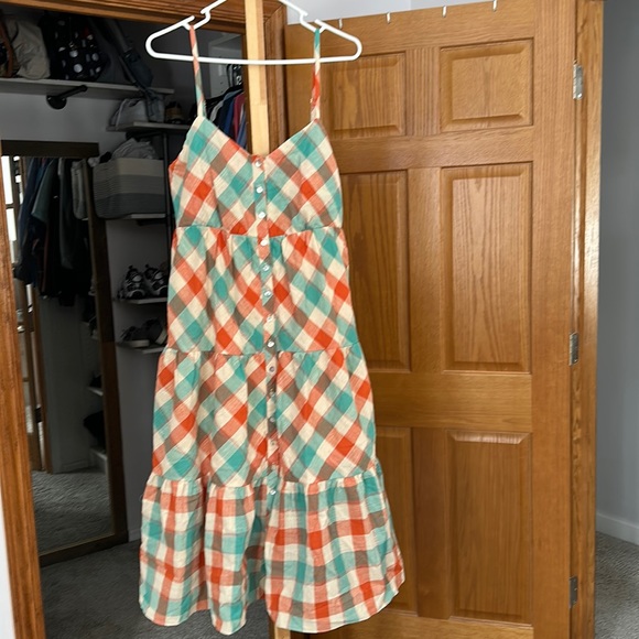 maisie Dresses & Skirts - Maisie plaid spaghetti strap dress NWOT